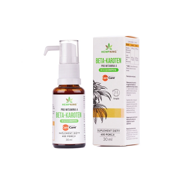 Beta-Karoten (wit. A) w oleju konopnym