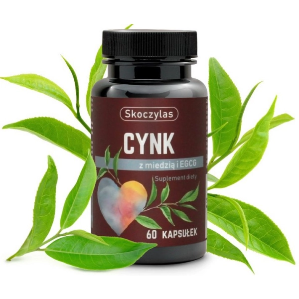 Cynk + miedź + zielona herbata suplement marki Skoczylas